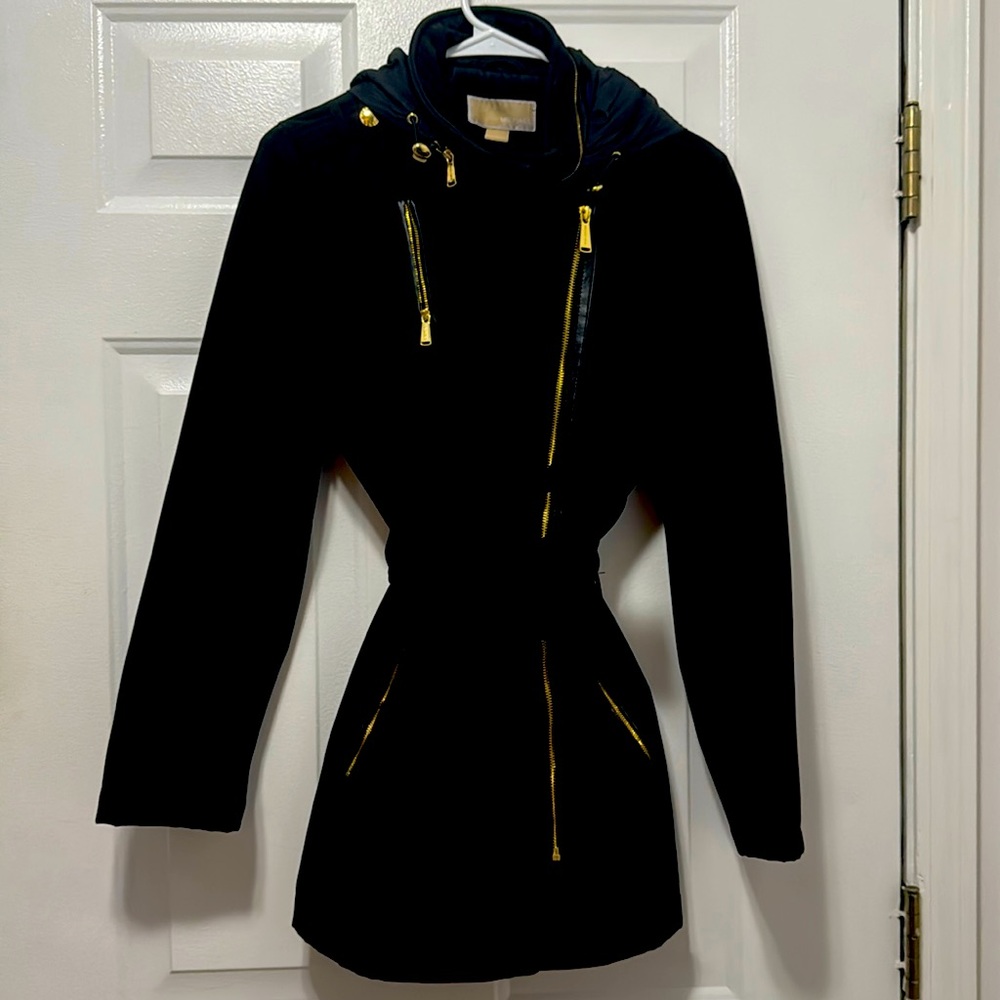 Michael Kors Asymmetrical Zipper Coat.